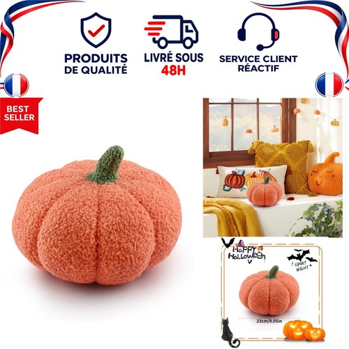 Coussin citrouille halloween - citrouille,