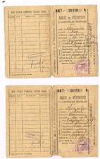 1946 clothing ration cards with coupons - Paris 2