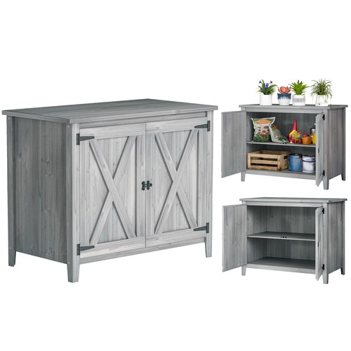Outsunny armoire jardin - armoire, en