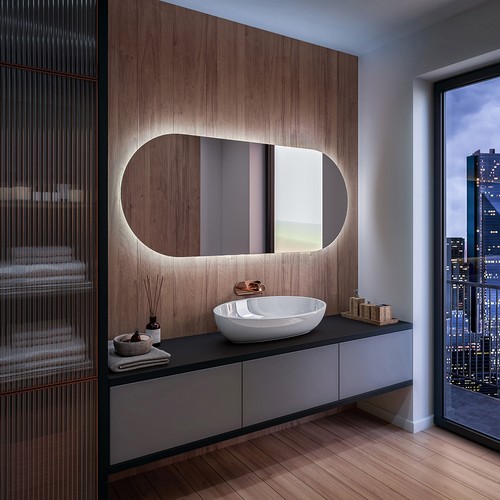 Beau moderne miroir salle - miroir, de