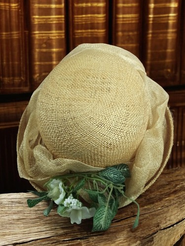 Chapeau femme vintage paille