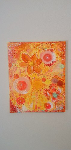 Tableau original floraison - tableau,