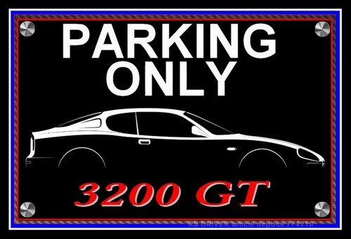 Plaque parking only maserati - plaque,