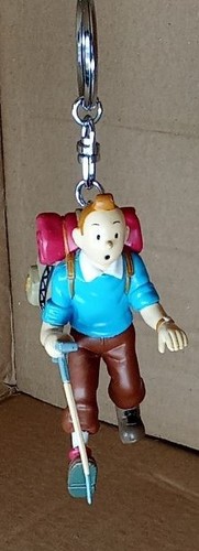 Porte clés tintin 9cm hergé - porte-clés,