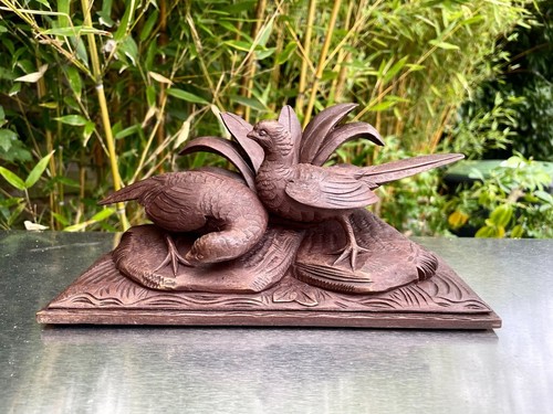 Sculpture foret noire faisans - sculpture,