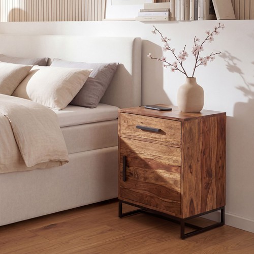 Finebuy table chevet bois - table, de