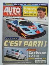 AUTO HEBDO n°1080 avril 1997 Mercedes Carlsson C23K Helem V6 106 S16 Ruggeri