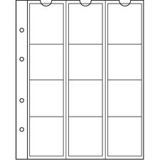 NUMIS - 5 feuilles numismatiques12 compartiments de 44 mm Ø-Réf 315584.