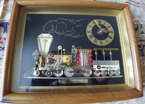 Vintage linden clock art - vintage,