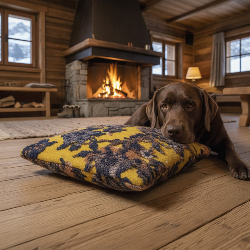 Coussin laine bouillie - bouillie, à