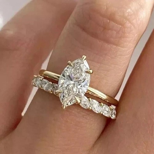 3ct marquise simulé - marquise, diamant