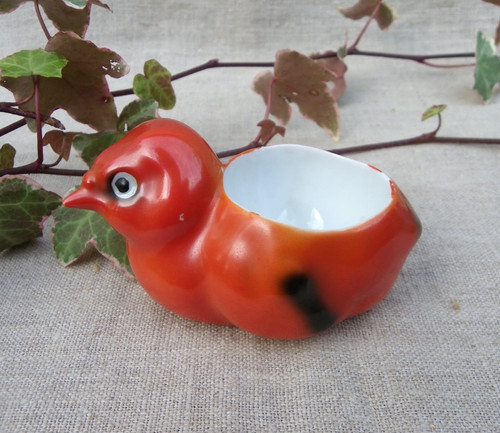 Coquetier ancien porcelaine - en,