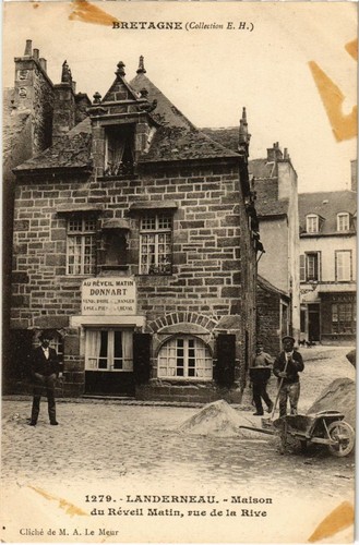 Old postcard landerneau - old,