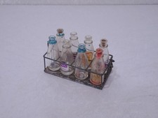 Huit Mini Verre Bouteilles