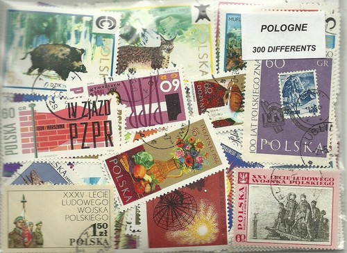 Lot 300 timbres - de, pologne