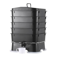 VEVOR Lombricomposteur Bac à ​Compost 5 Plateaux 50 L pour Intérieur Extérieur
