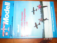 MODEL aircraft model magazine in German 1/1987