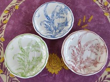 3 Assiettes à Dessert Faience
