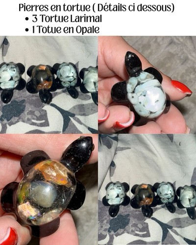 Tortue pierre larimar - +, 1