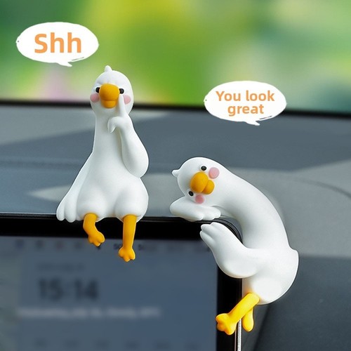 Figurine résine oie stupide