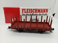 Fleischmann, Échelle HO, Wagon  plat à ranchers ,  DB, Réf : 5014