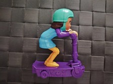 Polly Pocket Action Figure Toy Game - Purple Scooter - Mattel Burger King 2019