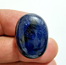 Pierre à bijoux cabochon saphir bleu Madagascar de qualité supérieure 49...