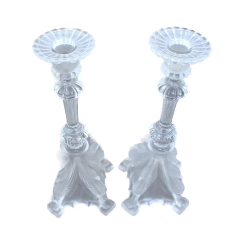 Antique pair candlesticks