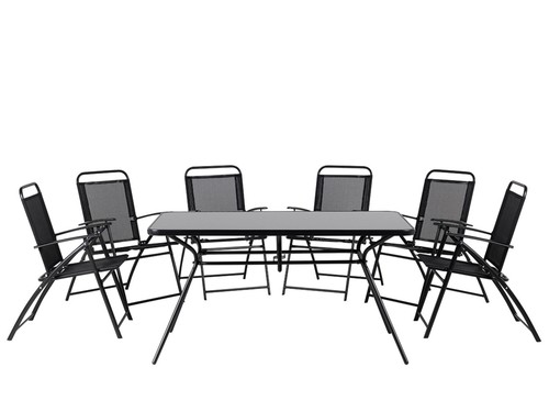 Beliani table jardin et 6 - beliani,