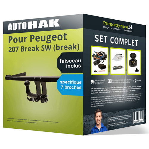 Attelage pour peugeot 207 - attelage,