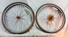 Trek Matrix 550 26" MTB Bike Wheel Set 6S Freewheel 135/100 36S Retro Jaca Cafe~