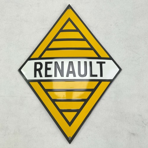 Renault logo plaque - renault, Émaillée