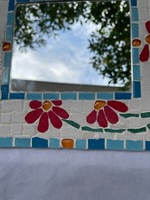 Miroir ceramique avec decor