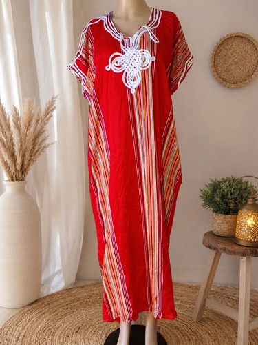 Gandoura marocain longue femme - gandoura,