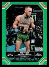 2024 Topps Chrome UFC Conor McGregor #49 Green Color Match Ireland /99