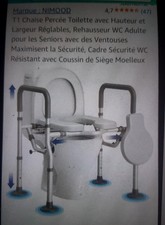 Rehausseur de Toilette Personnes Âgées Neuf