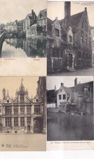 Lot de 4 cartes postales