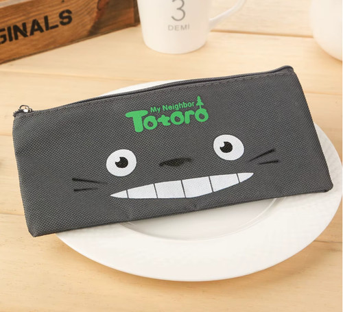 Trousse totoro kawaii gris - trousse,