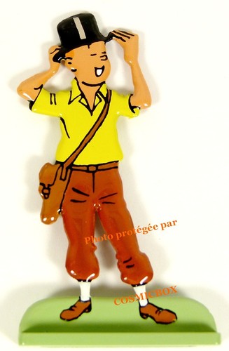 Figurine tintin chapeau haut - figurine,