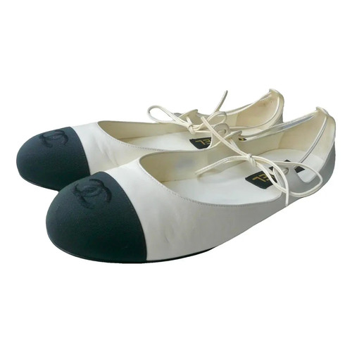 Chanel ballerines bicolores - chanel,