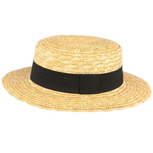 Chapeau paille canotier - paille,