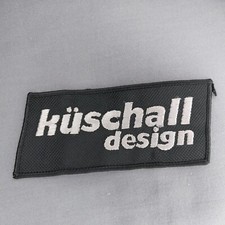 Kuschall Design Wheelchair Advertising Black Silver 5.5" x 2.5" Cloth Patch