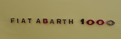 écriture fiat abarth 1000 - fiat,