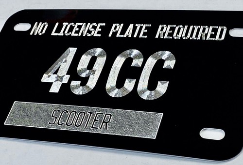Scooter tag license plate - scooter,
