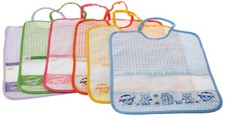 BAV275 Lot de 6 bavoirs avec