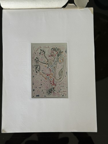 Rare lithographie jean - rare,