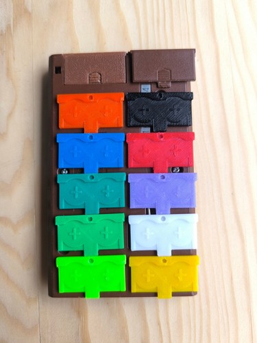 Cache piles pour console game - console,