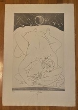 PIERRE YVES TREMOIS (French 1921-2020) Signed Erotic Art Engraving, 32/80- 1970