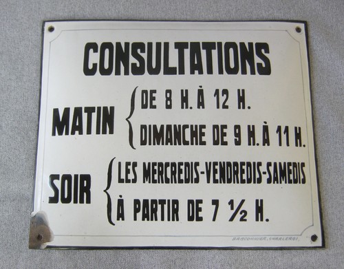 Ancienne plaque émaillée - plaque,
