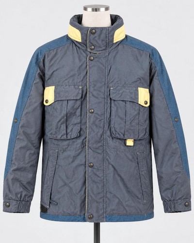 Manteau ski vintage bleu - , jaune